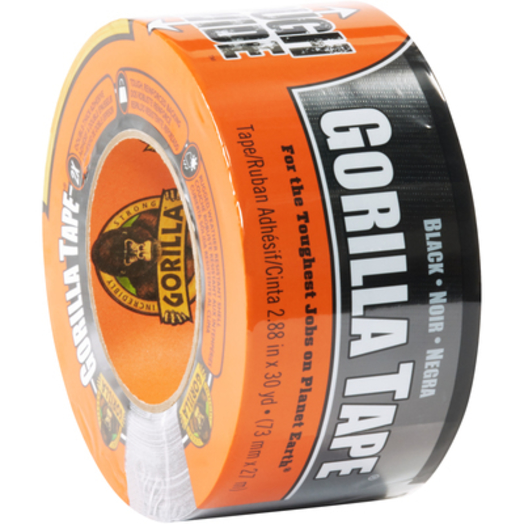 Gorilla, 3in. x 25 yds. Black Gorilla Duct Tape 1/CS, Model# ADHGGT330